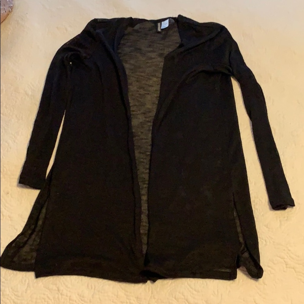 Black cardigan